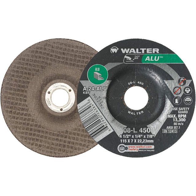 08L450 41/2X1/4X7/8 ALU Aluminum And NonFerrous Metals Grinding