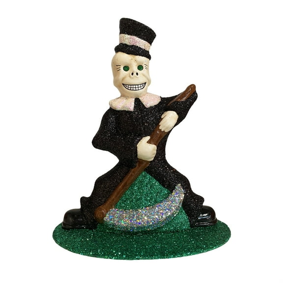 09-03 - Schaller Paper Mache Figurine - Skeleton - 9.5"H x 8"W x 6.5"D