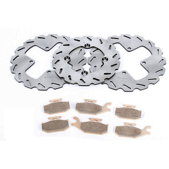 09-12 Can-Am Outlander Max XT 800R Front Rear RipTide Brake Rotors & Brake Pads