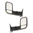 thumbnail image 1 of 09-12 Dodge Ram Pickup 1500 2500 3500 4500 Left & Right Set Power Tow Mirror Textured Black Flip-Up w/Heat, Signal, Puddle Light, 1 of 9