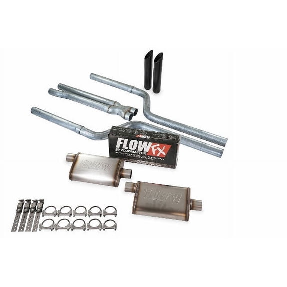 09-18 Dodge Challenger 5.7L V8 2.5" Dual Exhaust Kit Flow FX BW Tip Rear Exit