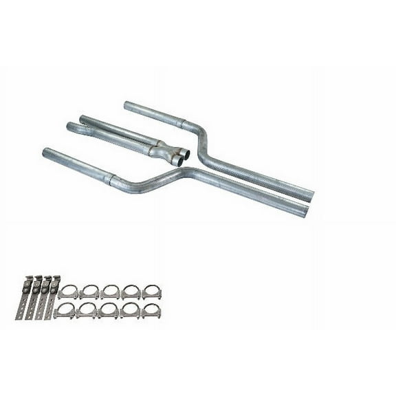 09-18 Dodge Challenger 5.7L V8 2.5" Dual Exhaust Kit No Muffler Rear Exit
