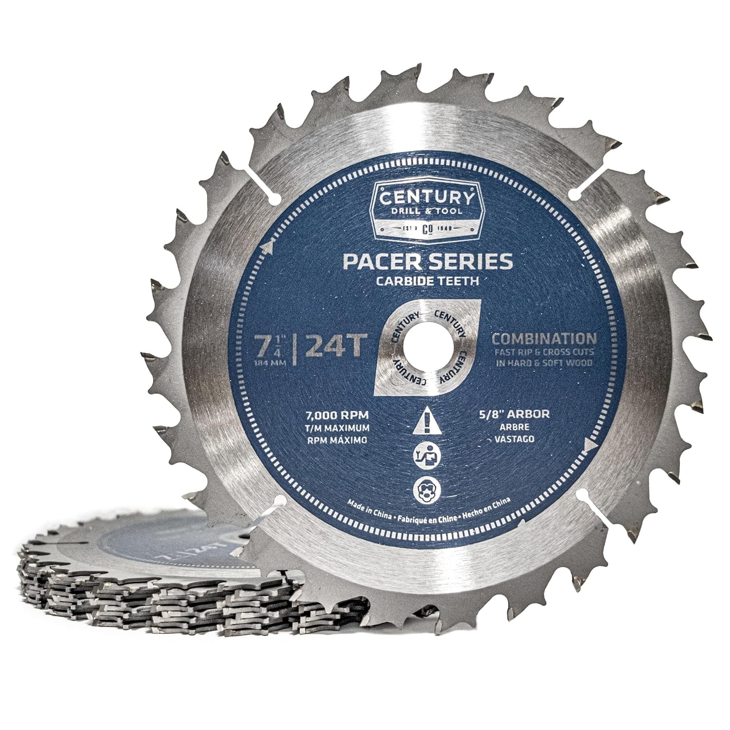 09103 General Purpose Circular Saw Framing Blade 71/4" 24T, 10Pack