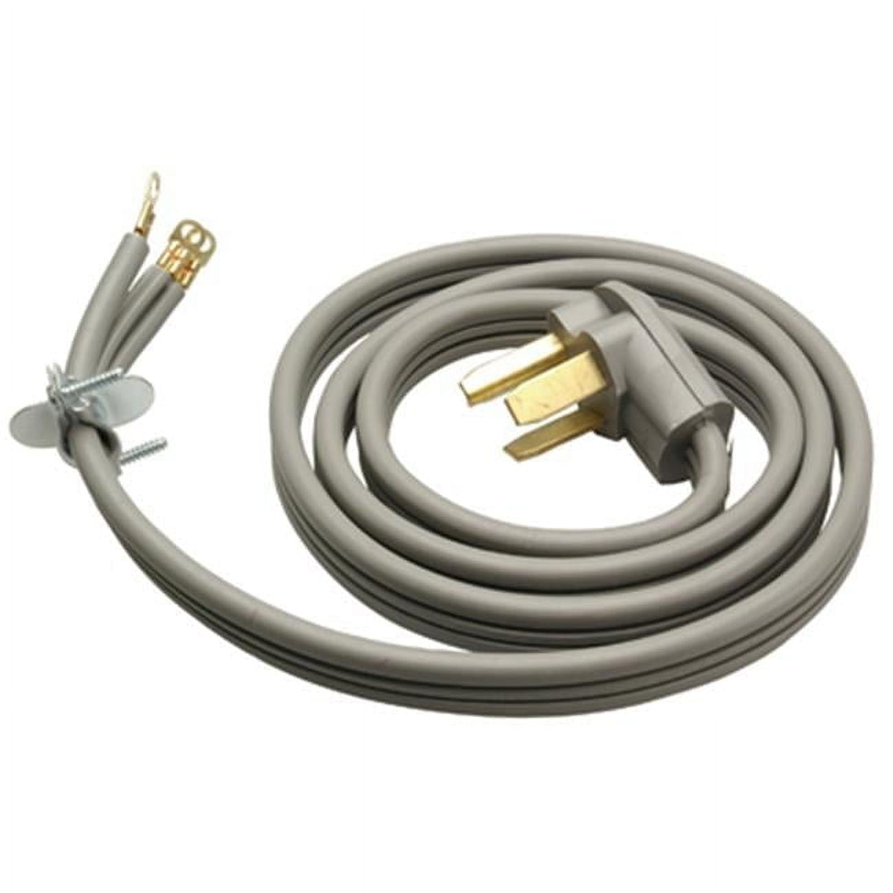 09124ME 4 ft. Gray Flat Dryer Cord