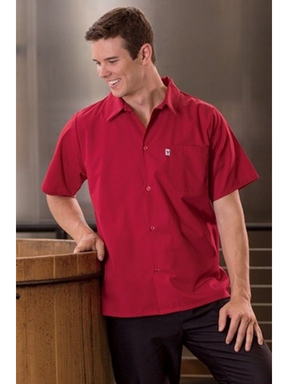 0920-1901 Utility Shirt 5 Button 65-35 Red Xs