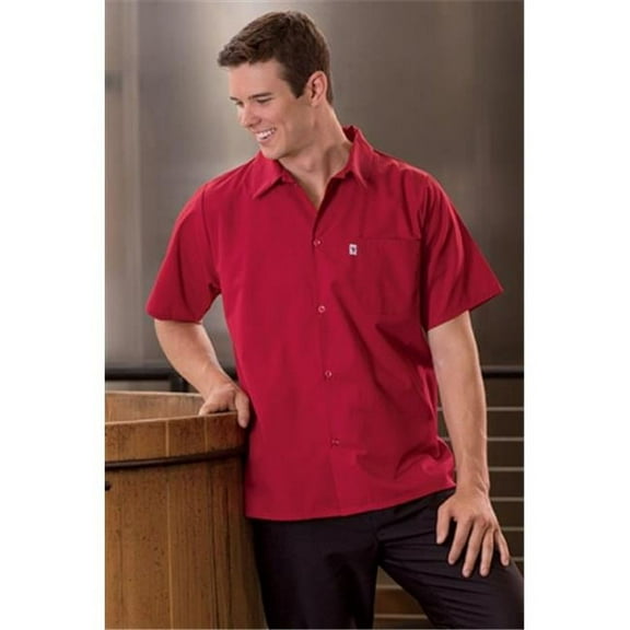 0920-1901 Utility Shirt 5 Button 65-35 Red Xs