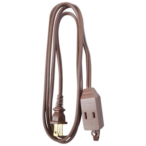 09401ME 16-2 Brown Extension Cord - 6 ft.