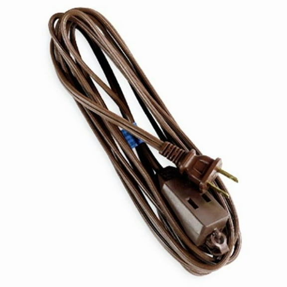 Virtual Outlet Polarized Cube Tap Extension Cord 09403ME - 12 Ft, Brown