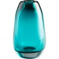 thumbnail image 1 of 09493-Cyan lighting-Blown Ocean - small Vase - 6 Inches Wide by 10.25 Inches High, 1 of 1
