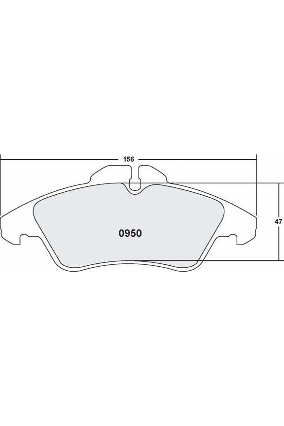 [0950.10]Performance Friction Z-Rated brake pads.FMSI(D950)(old pfc #950Z) Fits select: 2017-2018 CHEVROLET CAMARO, 2010-2011 CHEVROLET CAMARO SS