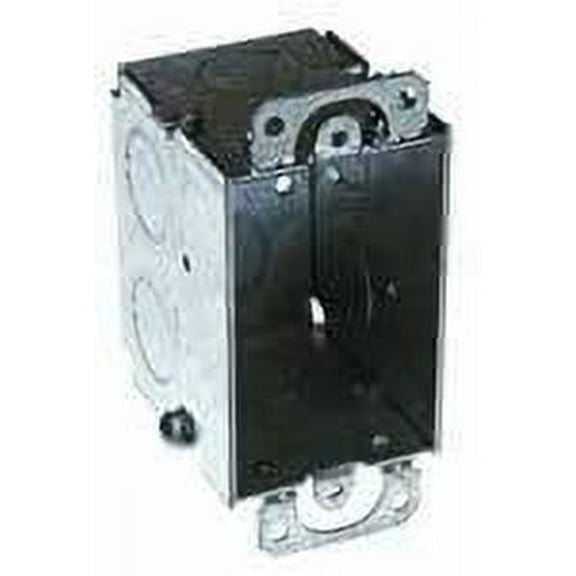 Bazkinyishev Switch Box Gangable With Plaster Ears - 2-1/2 In. Deep, 1-Gang, Metallic