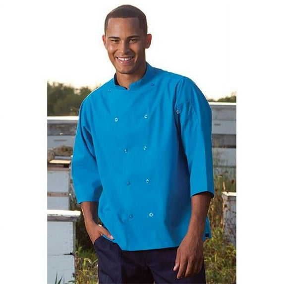 0975-5104 Epic 3/4 Sleeve Chef Shirt in Cobalt - Large