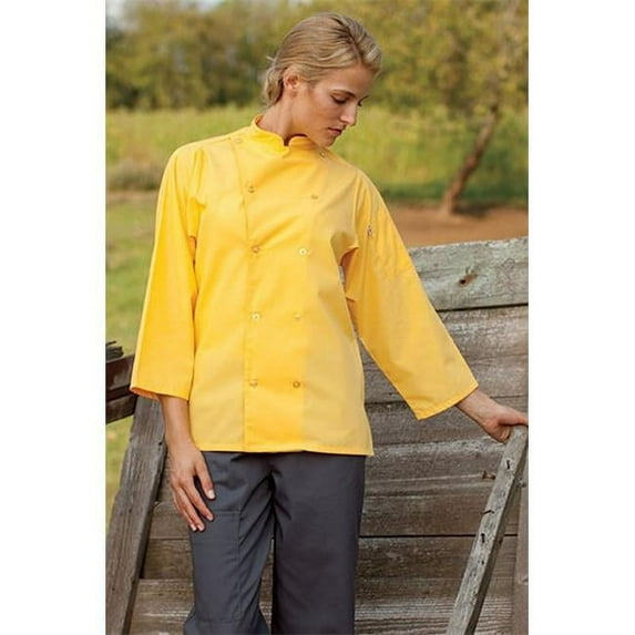 0975-5206 Epic 3/4 Sleeve Chef Shirt in Sunflower - 2XLarge