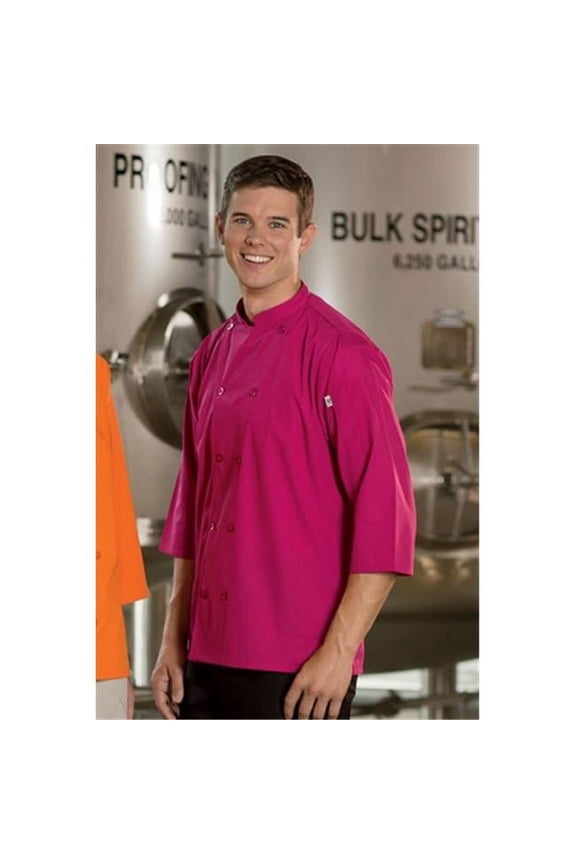0975-6801 Epic .75 Slv Chef Shirt Berry Xs