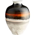 thumbnail image 1 of 09881-Cyan lighting-Indian Paint Brush - Vase #2 - 10.25 Inches Wide by 14 Inches High, 1 of 6