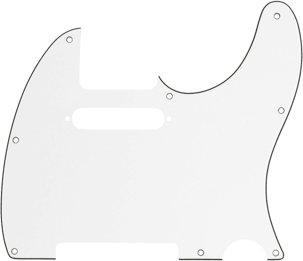 Fender Pickguard, Telecaster, 8-Hole Mount, Parchment, 3-Ply
