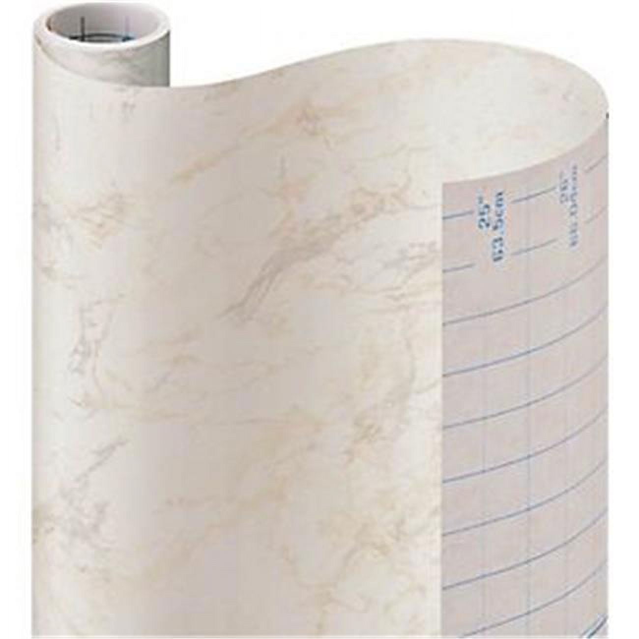 09FC982312 18 in. x 9 ft. Marble Contact Paper, Beige