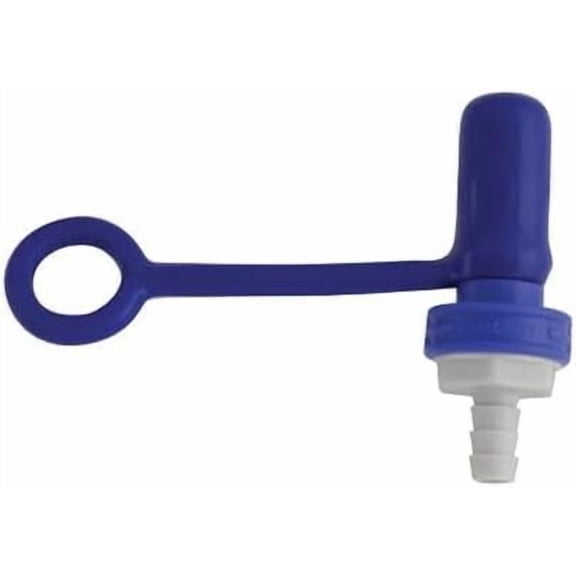 09MBLU1WDA Blue 1/4" Male Connector with Dust Cap Assembly for Low Profile Watering Systems
