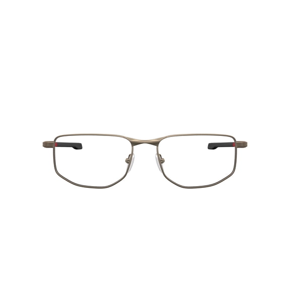 Oakley Addams Optical Glasses, Metal Eyeglasses with Demo Lenses, Size 56, Pewter