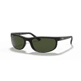 thumbnail image 1 of Ray-Ban Predator 2 Sunglasses, Sporty Rectangle Eyeglasses with Case, Matte Black/G-15 Green, Size 62, 1 of 7