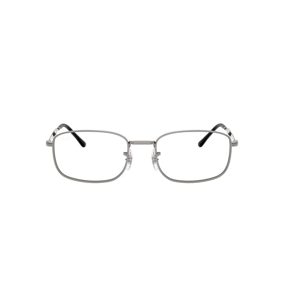 Ray-Ban Unisex Size 54 Pillow RB6533 Optics Prescription Eyeglasses with Case, Gunmetal/Demo Lens