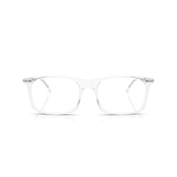 Ray-Ban Eye Glasses with Polished Transparent Nylon Frames and Demo Lens, Size 56