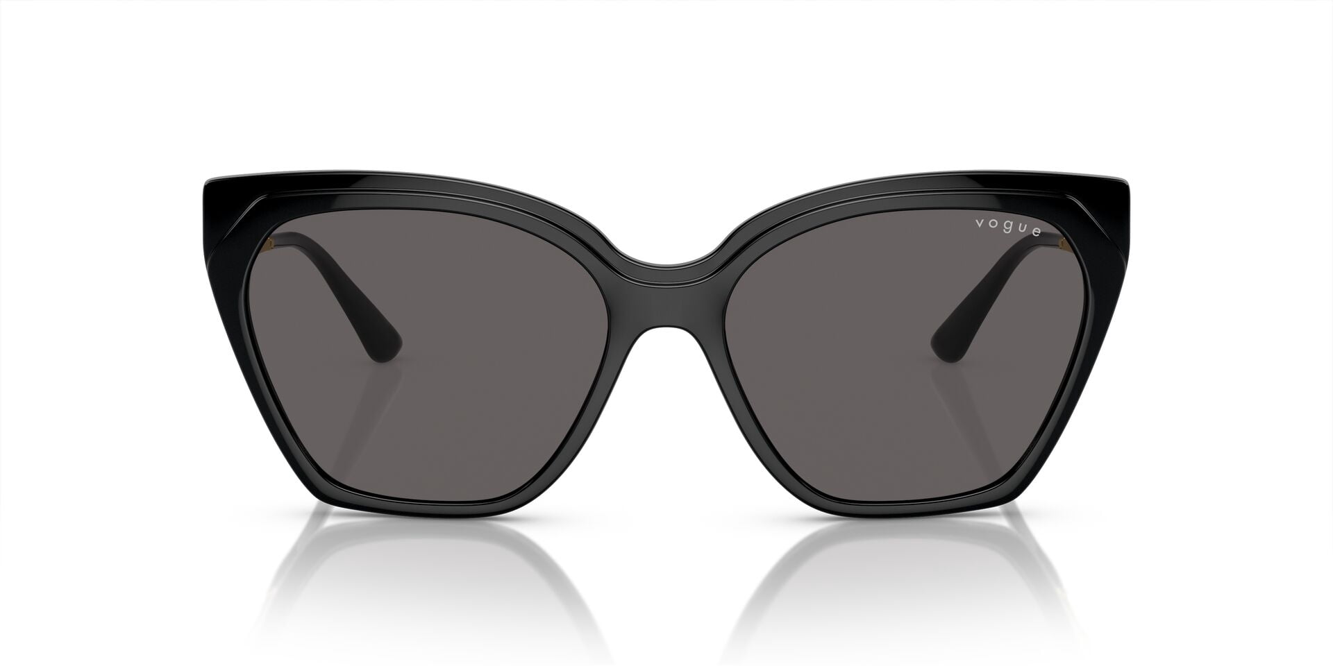 Vogue 57mm VO5521S Sunglasses, Black with Black Smoke Lenses