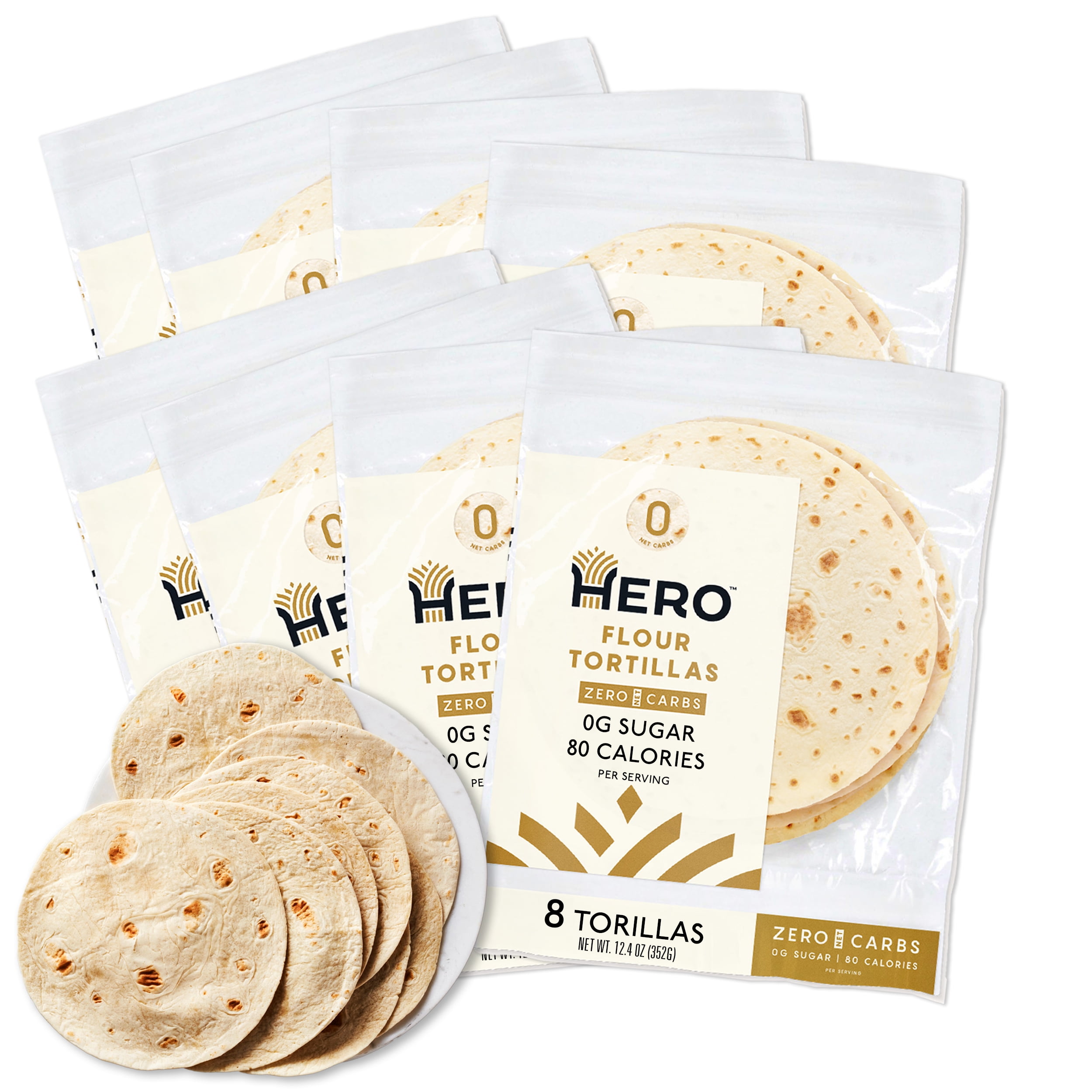 0g Net Carb Hero Flour Tortillas