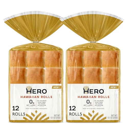 0g Net Carb Hero Hawaiian Rolls