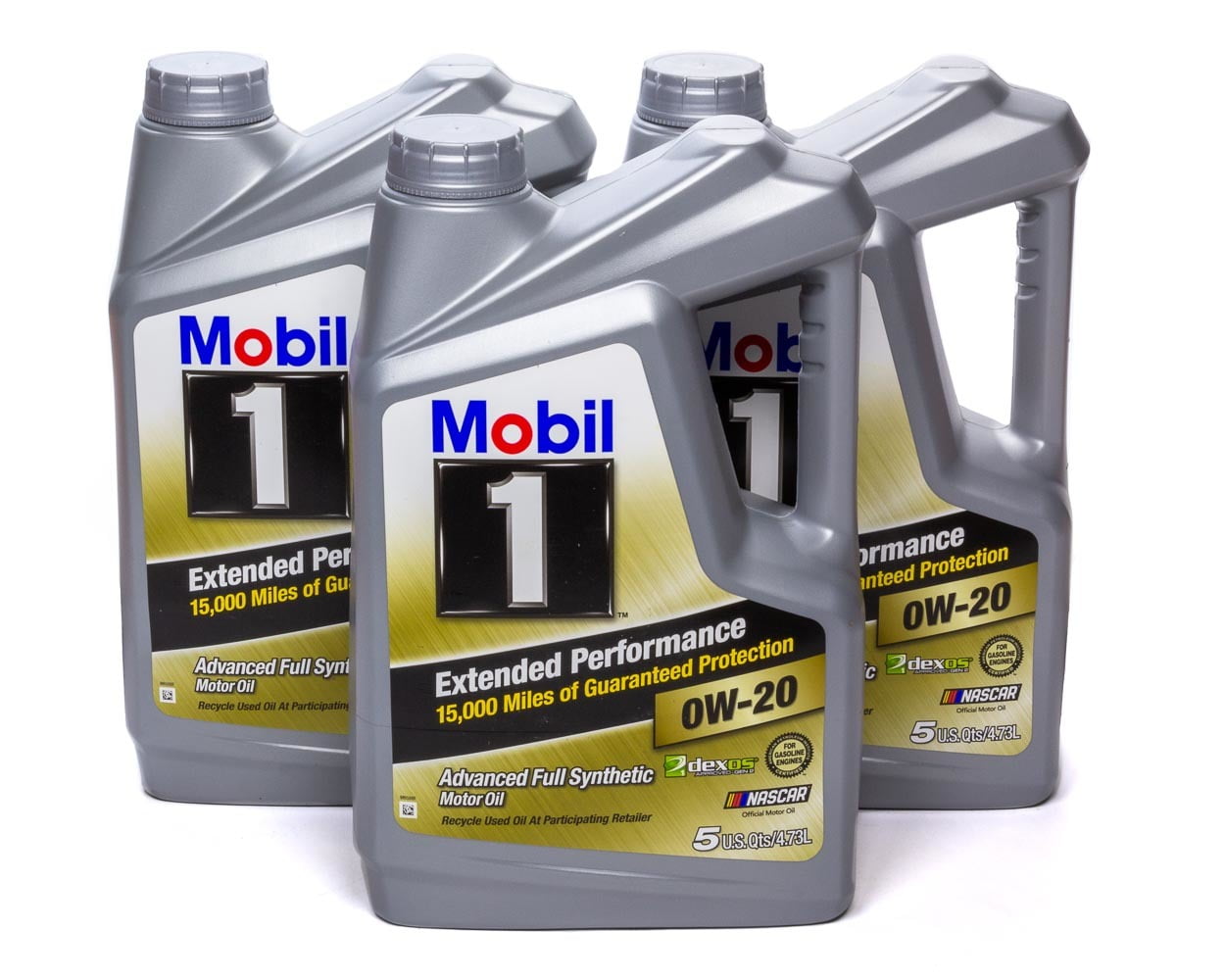 Mobil 1 Extended Performance Full Synthetic Motor Oil 0W-20, 5 qt (3 Pack)
