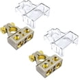 thumbnail image 1 of 1/0/4/8 Gauge High Quality Positive or Negative Battery Terminal 4 outputs (Pair), 1 of 5