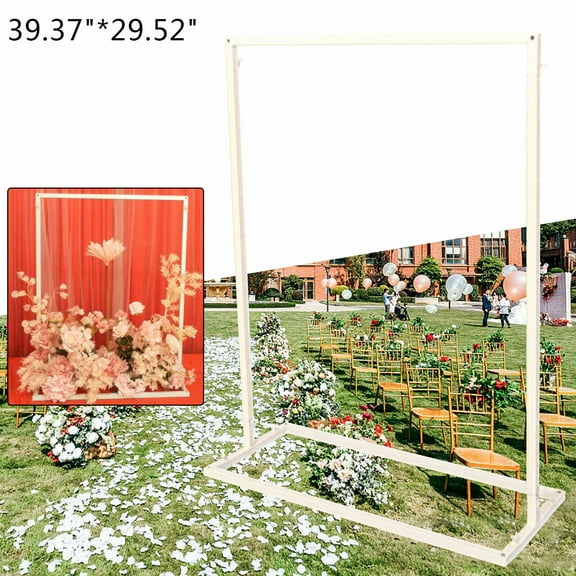 10.75M Metal Arch Frame White Background Stand for Wedding Birthday Party Decor