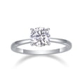 thumbnail image 1 of 1.0 Carat/S925 Silver Moissanite Ring, Men's, Women's, Temperament and Fashion, Party, Engagement, Wedding, Gifts for Men and Women, Wedding Anniversary, GRA Certificate, Platinum Plated 18K, 1 of 8