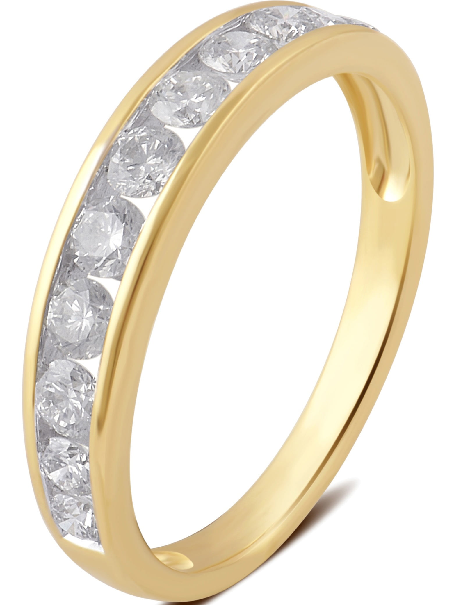1.0 Carat T.W. Round Diamond 10K Yellow Gold Wedding Band