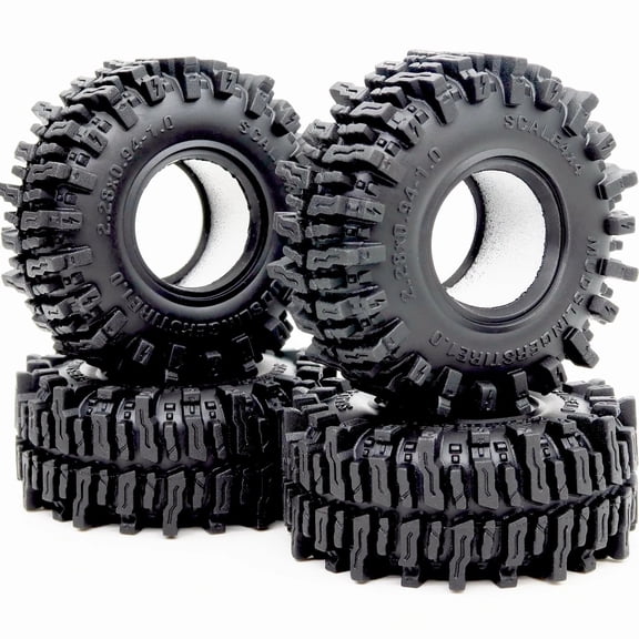 1.0 Crawler Tires 58mm Tall 1.0'' Mud Slingers Super Soft Sticky Tyre for RC ...