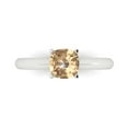 thumbnail image 1 of Solitaire Engagement Ring for Women - 1ct Yellow Moissanite in 14K White Gold Promise Ring, 1 of 6