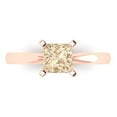 thumbnail image 1 of Solitaire Engagement Ring for Women - 1ct Natural Morganite in 14K Rose Gold Promise Ring, 1 of 8