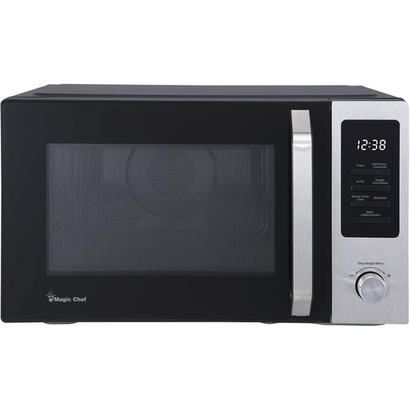 1.0 cu. ft. Countertop Microwave in Stainless and Black with Air Fryer