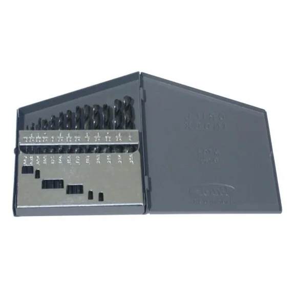 1.00-7.00mm x.5mm 13 Piece HSS Jobber Length Drill Bit Set, Qualtech, DWD4013-SET