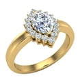 thumbnail image 1 of 1.00 CT TW April Birthstone Classic Marquise Diamond Ring 14K Gold, 1 of 5