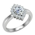 thumbnail image 1 of 1.00 CT TW April Birthstone Classic Marquise Diamond Ring 14K White Gold, 1 of 5