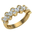 thumbnail image 1 of 1.00 CT TW Diamond Anniversary Band with Bezel Setting Ring 14K Gold, 1 of 5