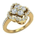 thumbnail image 1 of 1.00 CT TW Diamond Loop Ring Cluster 18K Gold (G,SI), 1 of 5