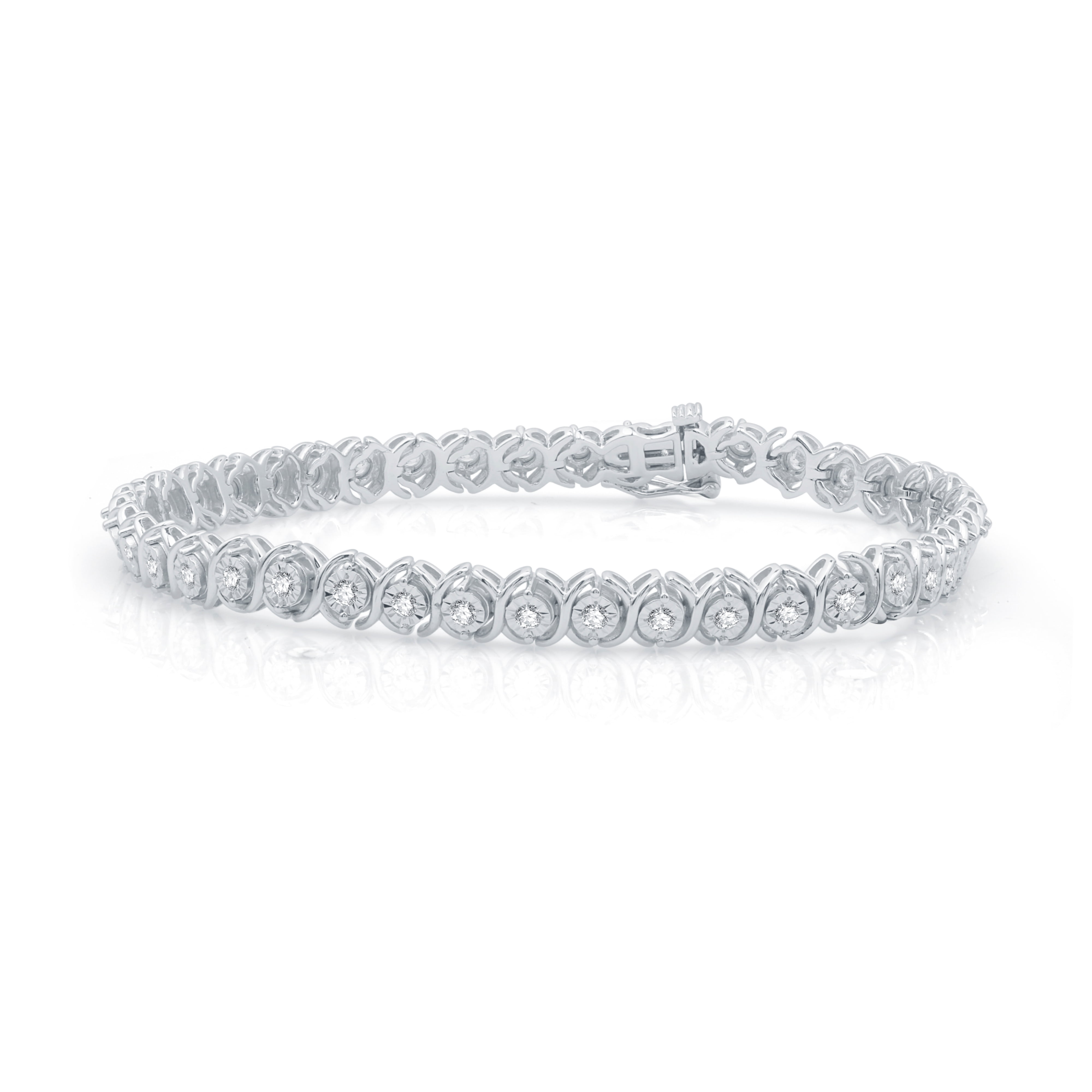 Buy Rose Gold Round Diamond Tennis Bracelet for Women – Ayaani
