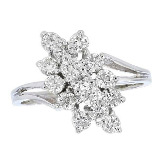 1.00 CTW Diamond Ring, 14K Gold - Size 7