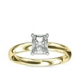 thumbnail image 1 of 1.00 Carat Brilliant Radiant Cut Natural Diamond Elegant Solitaire Ring for her Solid 18K Yellow Gold Size 9.5, 1 of 6