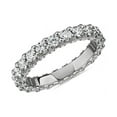 thumbnail image 1 of 1.00 Carat Brilliant Round Cut Natural Diamond Beautiful Eternity Band for Engagement Solid 18K White Gold Size 9, 1 of 7