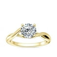 thumbnail image 1 of 1.00 Carat Brilliant Round Cut Natural Diamond Elegant Solitaire Wedding Ring for her in Solid 14K Yellow Gold Size 9.5, 1 of 8