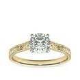 thumbnail image 1 of 1.00 Carat Brilliant Round Cut Real Diamond Elegant Solitaire Wedding Ring for Women Solid 18K Yellow Gold Size 10, 1 of 8