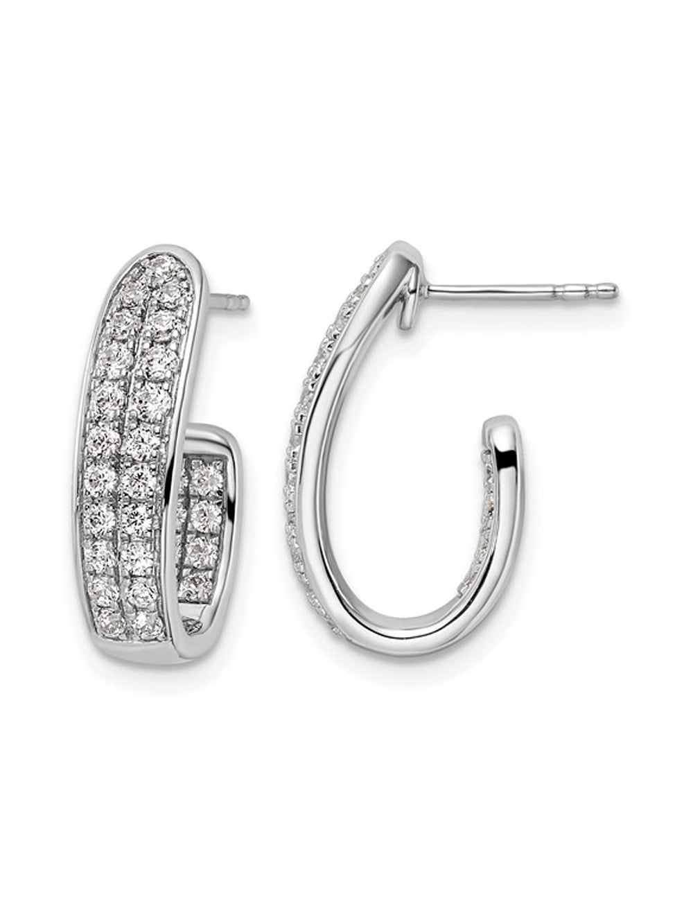 14K White Gold Lab Grown Diamond VS/SI GH, Circle Necklace (0.995 CTW) 14K White Gold Lab Grown Diamond VS/SI GH, Circle Necklace (0.995 CTW)